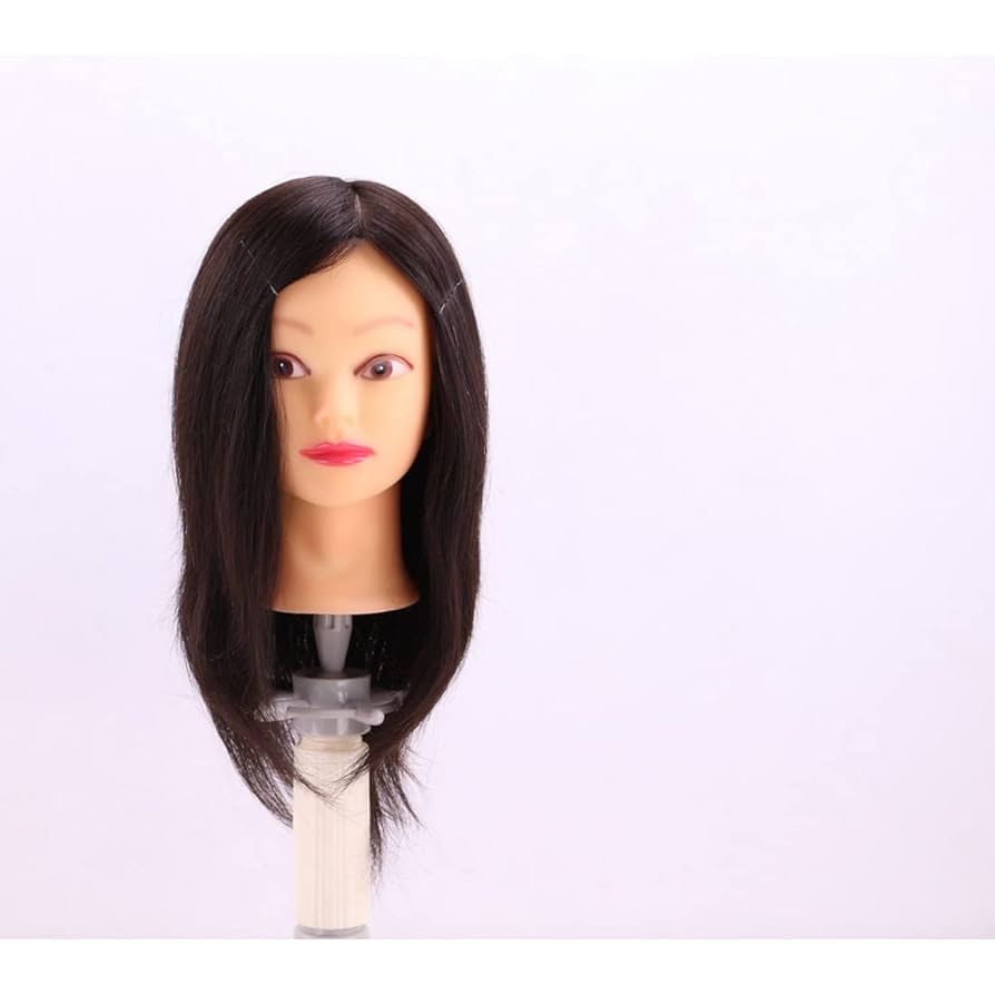 人毛 カットマネキン カットウィッグ ロングヘアー 練習用 美容師 国家試験 サロン技術者の国家試験やスキルアップにおすすめの人毛の高品質